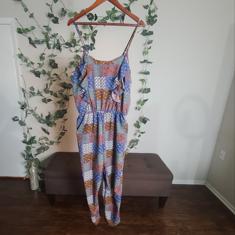 Thread Story Quilted Print Romper
